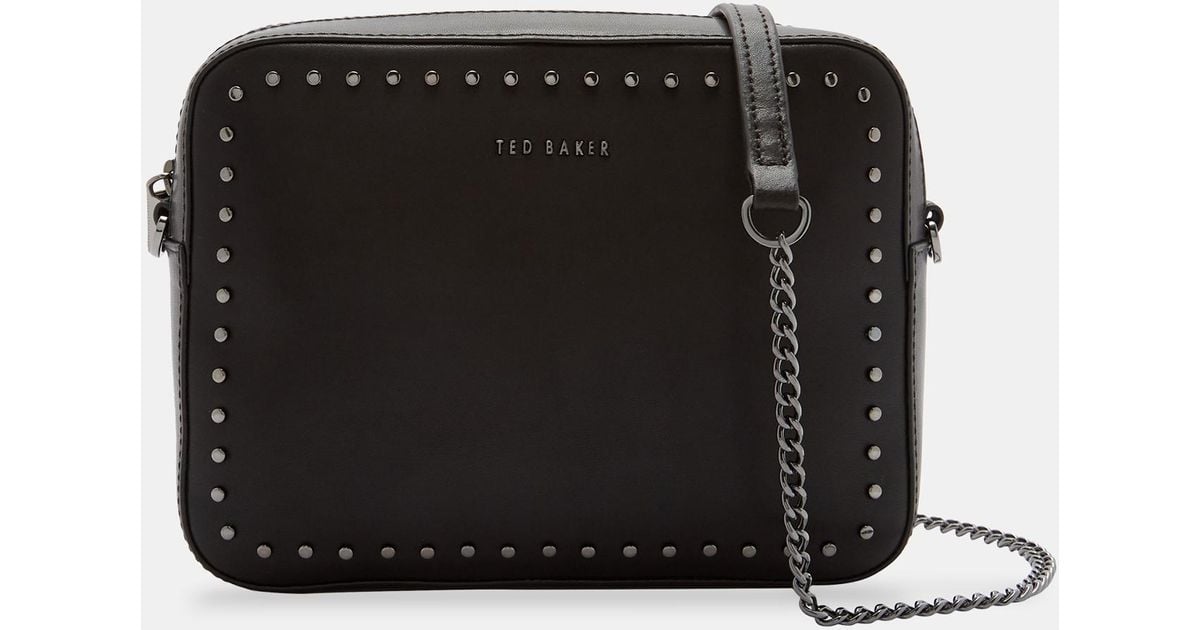 ted baker black studded bag