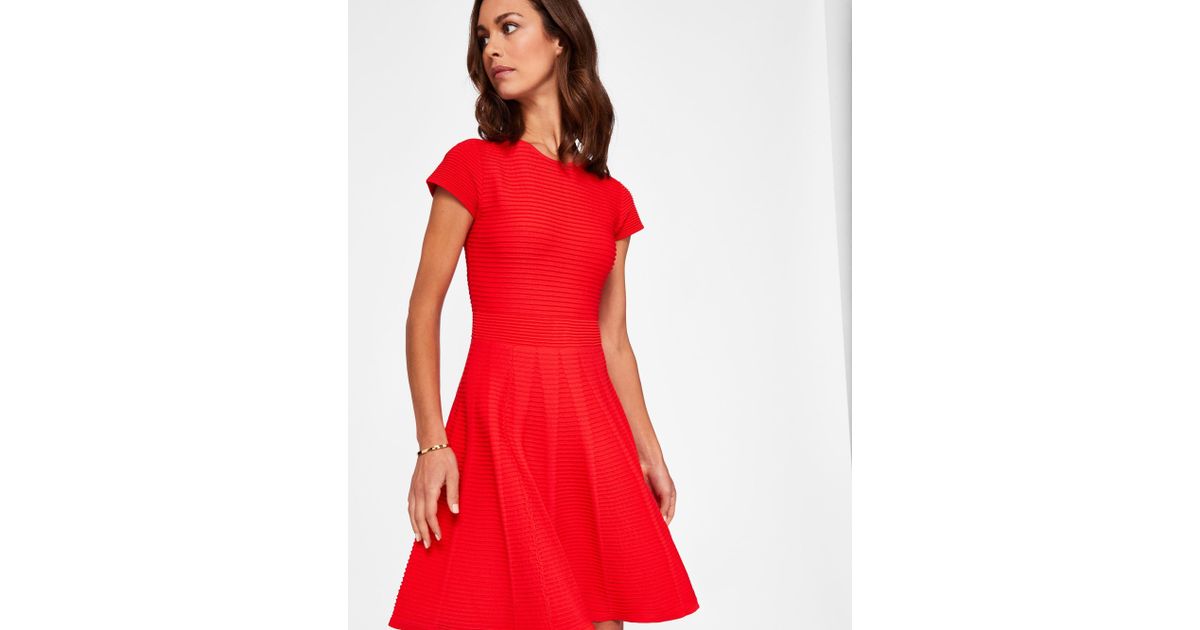 ted baker red skater dress