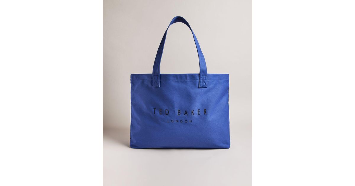 Ted Baker Branded Tote Bag in Blue for Men | Lyst