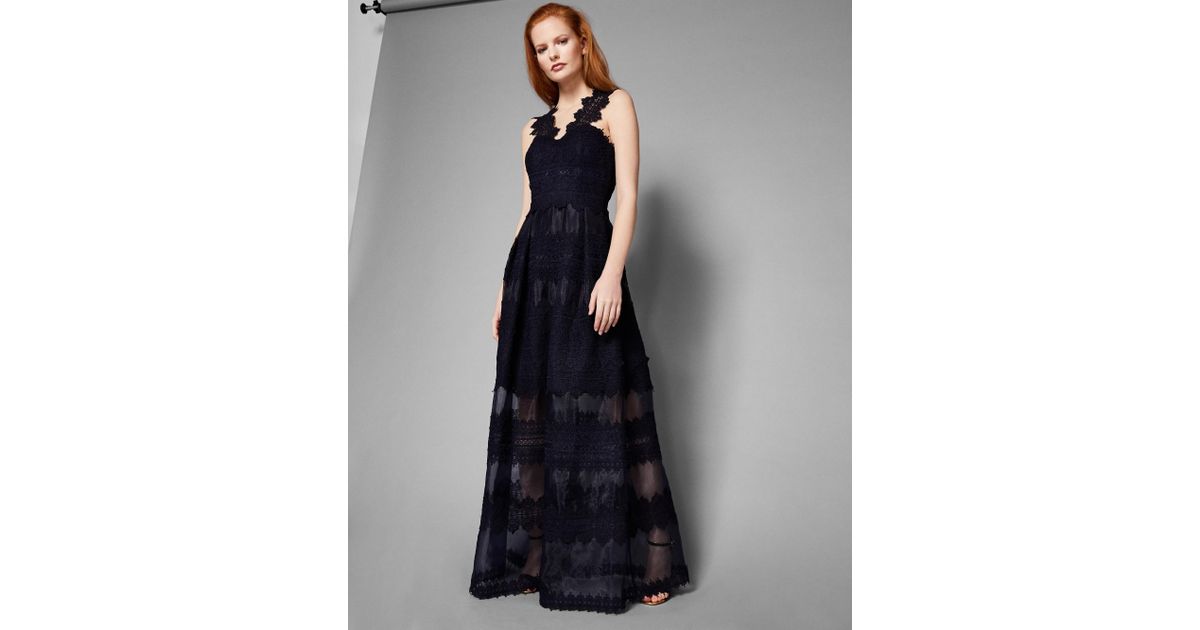 dahleen sorbet lace maxi dress