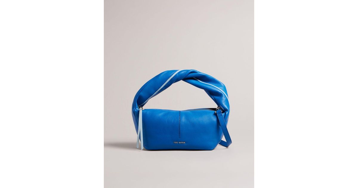 Ted Baker Twisted Handle Mini Crossbody Bag in Blue | Lyst