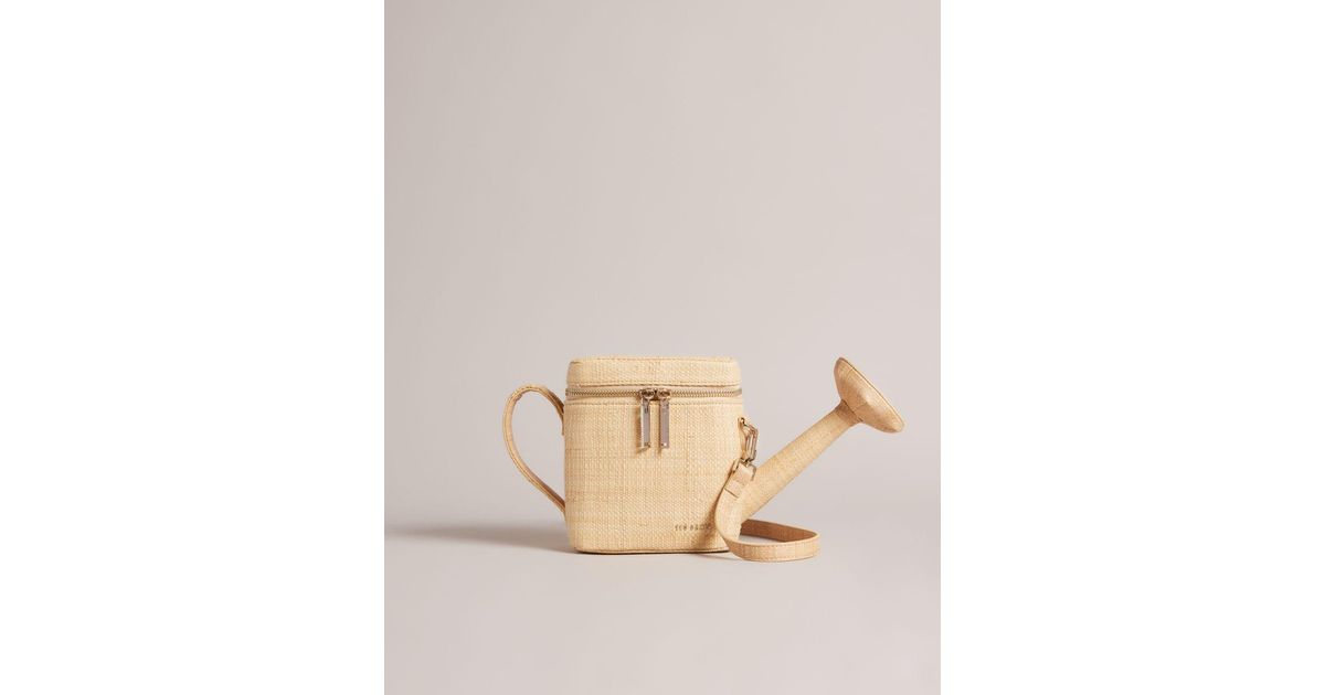 Ted Baker Straw Watering Can Cross Body Bag in Natural Lyst