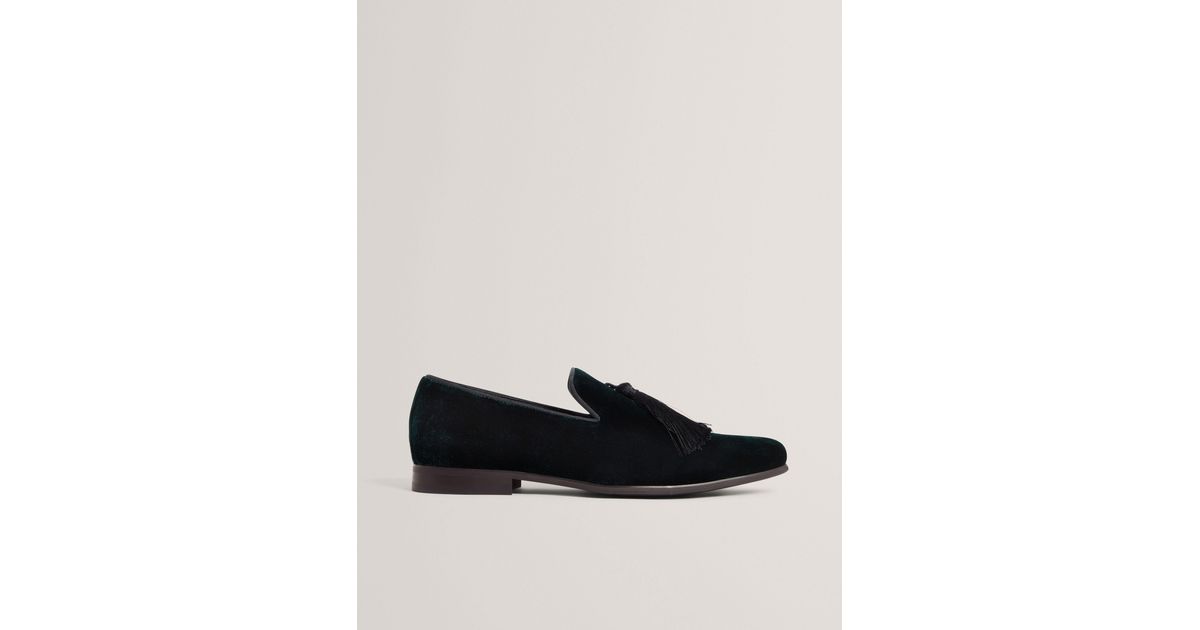 Men\'s Ted Baker London Elegant  Tux Velvet Slip- On Loafers Ted Baker Loafer Black Casual Shoes for Men for sale | eBay main image 4