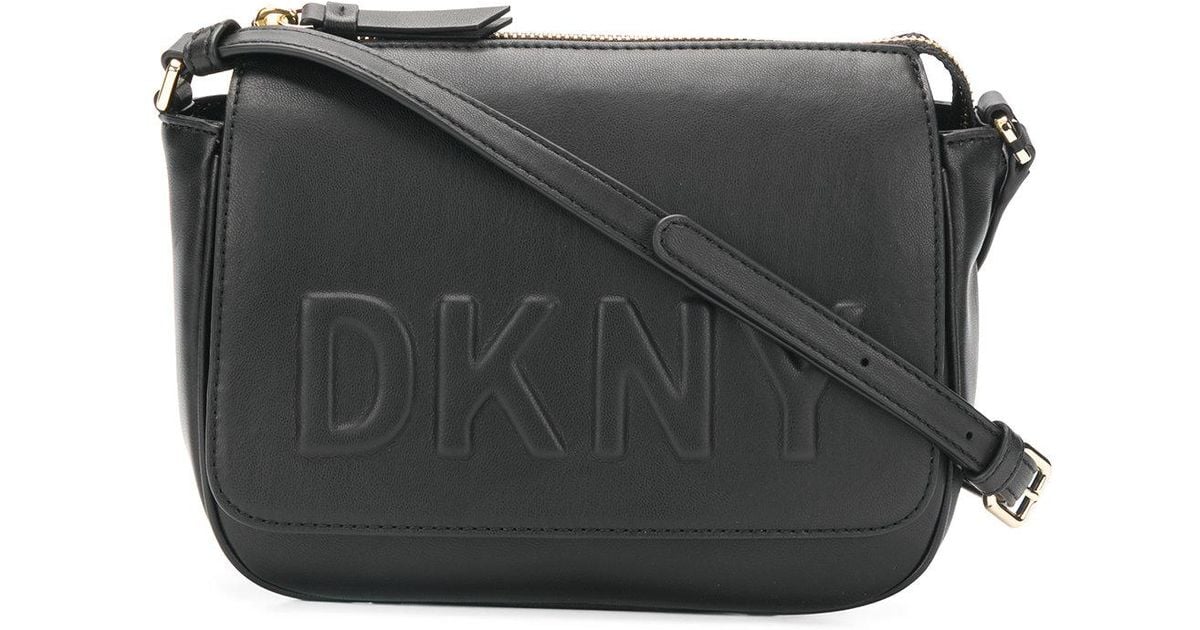 DKNY Tilly Crossbody Bag With Logo in Black - Lyst