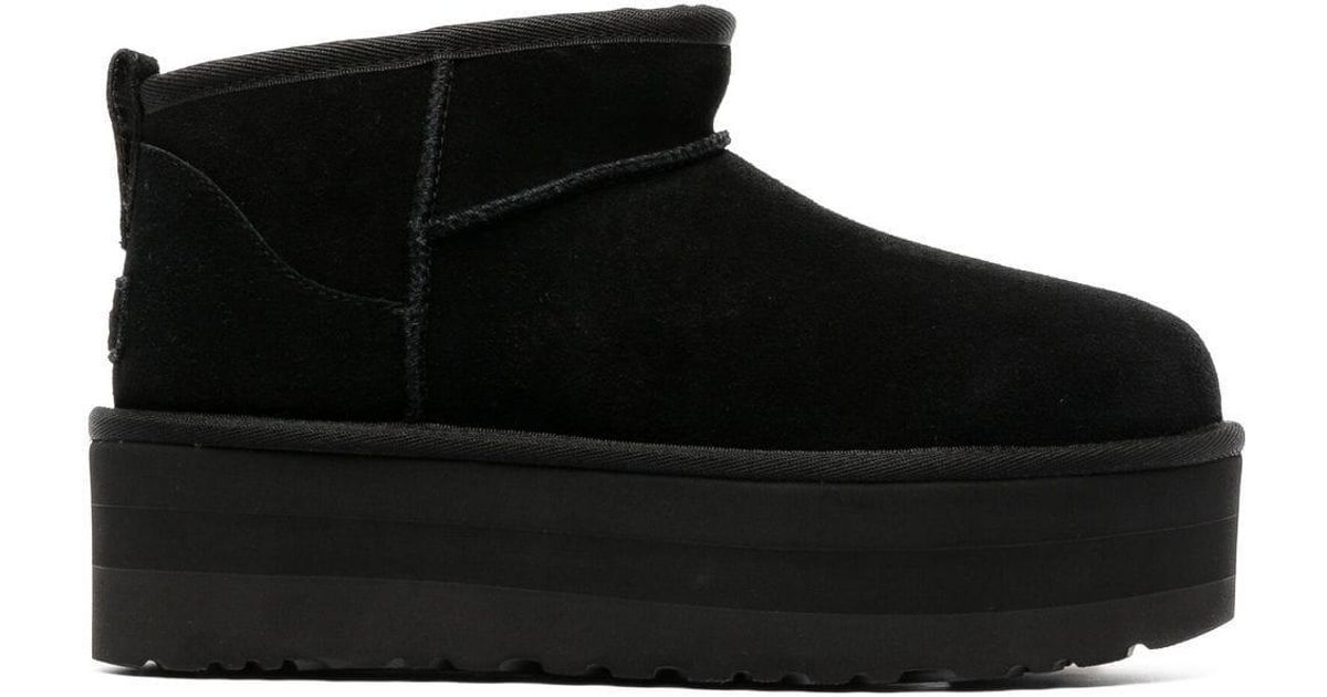 UGG Classic Ultra Mini Platform Boots in Black | Lyst Canada