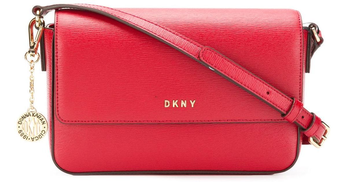 dkny red crossbody bag