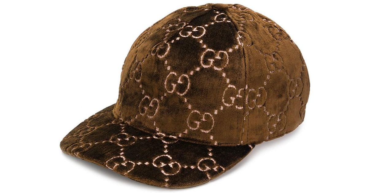 gucci velvet baseball cap