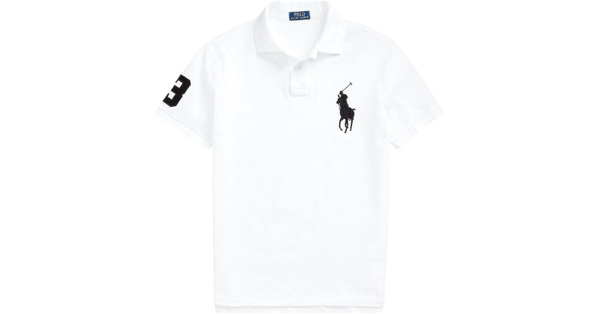 Polo Ralph Lauren Big Pony Mesh Polo in White for Men | Lyst UK