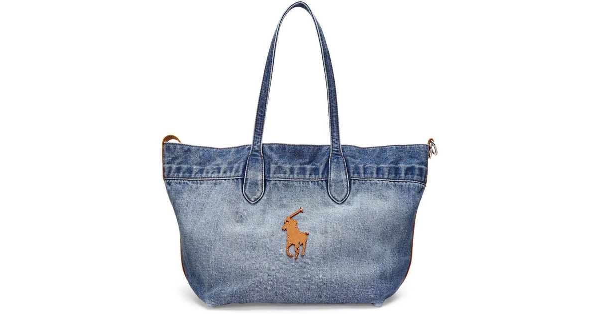 Polo Ralph Lauren Medium Bellport Tote Bag In Blue Lyst UK polo-ralph-lauren-medium-bellport-tote-bag-in-blue-lyst-uk