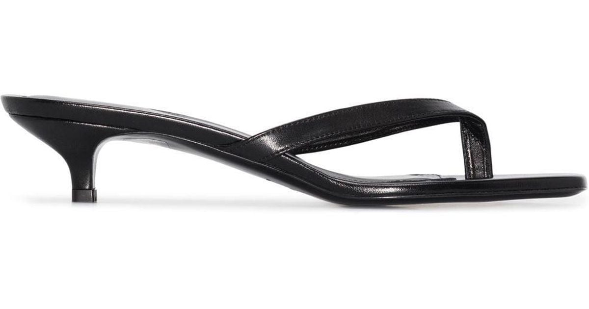 Totême 40mm Kitten-heel Flip-flops in White | Lyst
