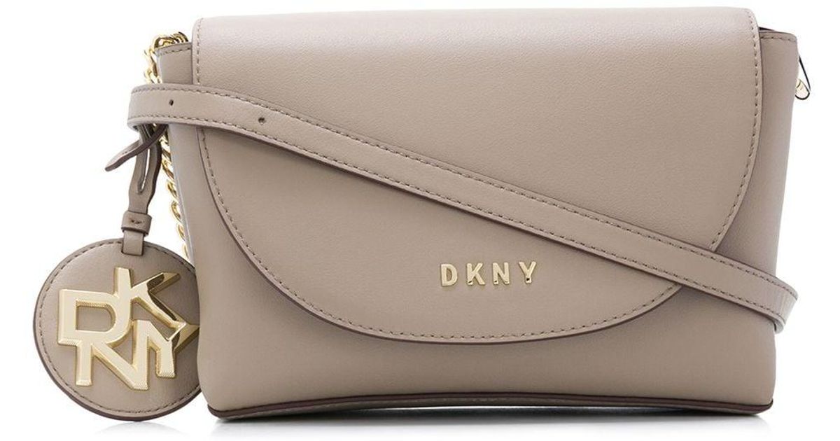 DKNY Dayna Leather Crossbody Bag in Brown (Natural) Lyst UK