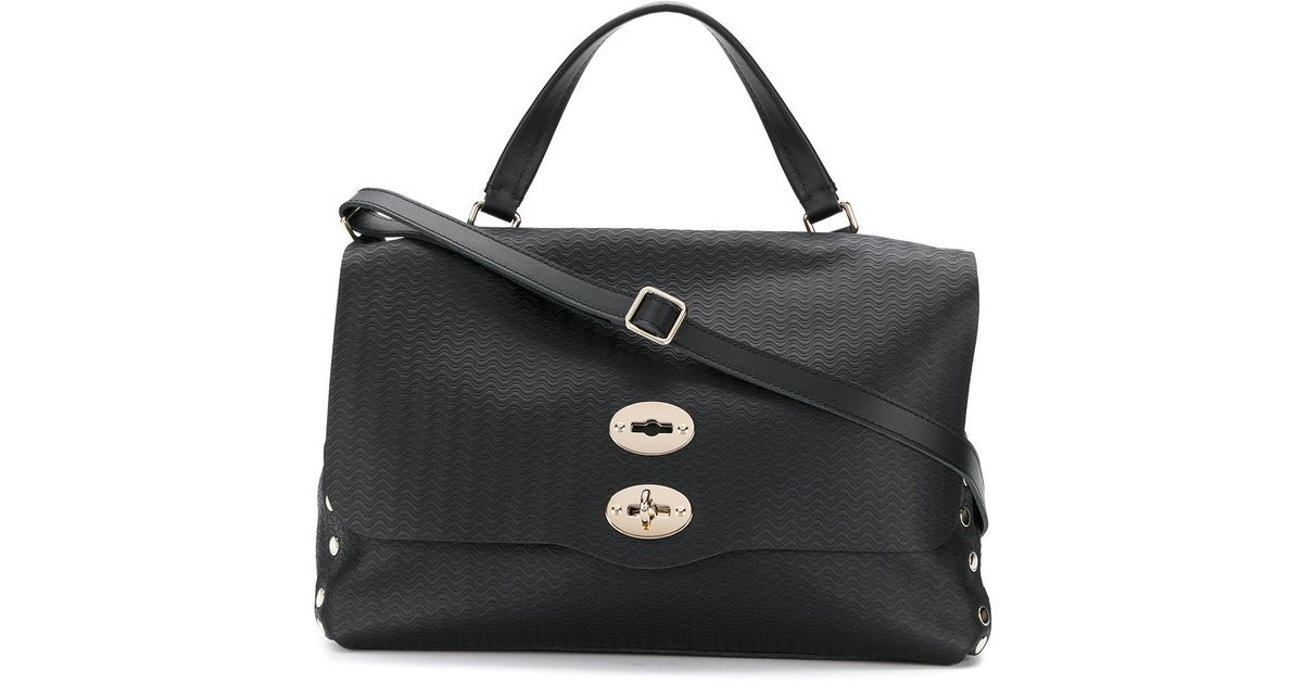 Zanellato - borsa Postina S linea daily creta, pelle martellata fango |  Atterley