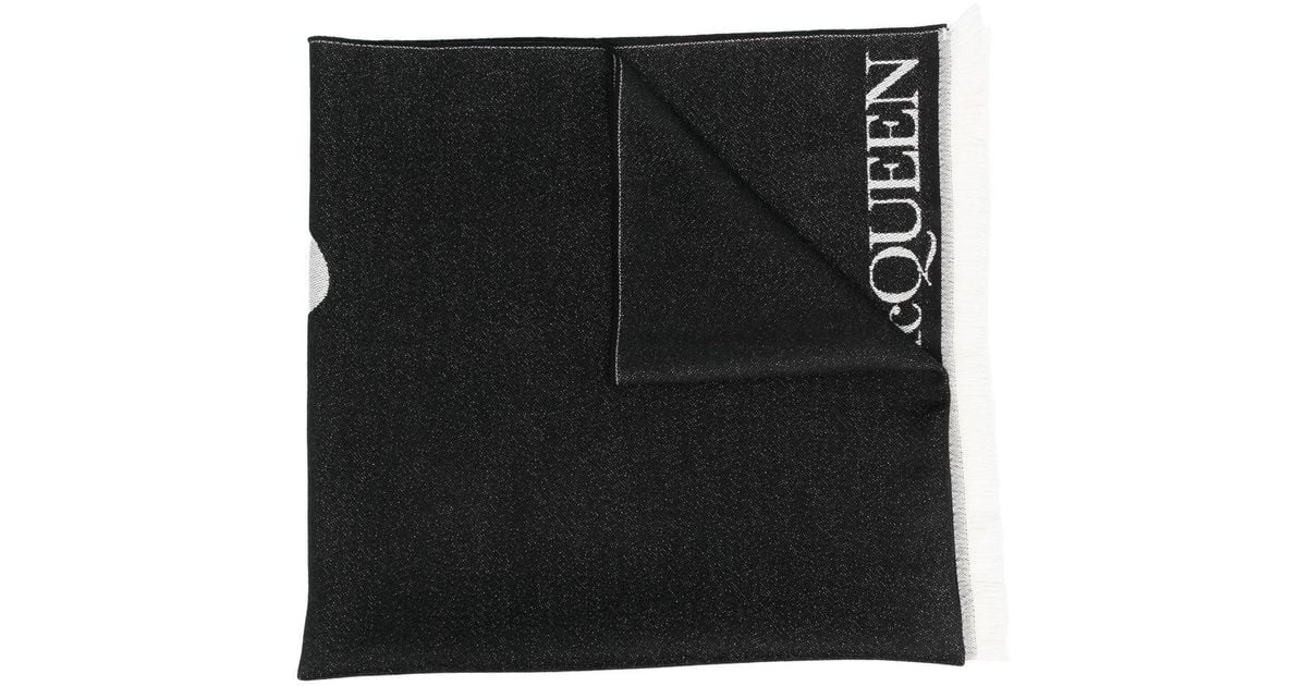 Alexander McQueen Wool Scarfs Black - Save 42% | Lyst
