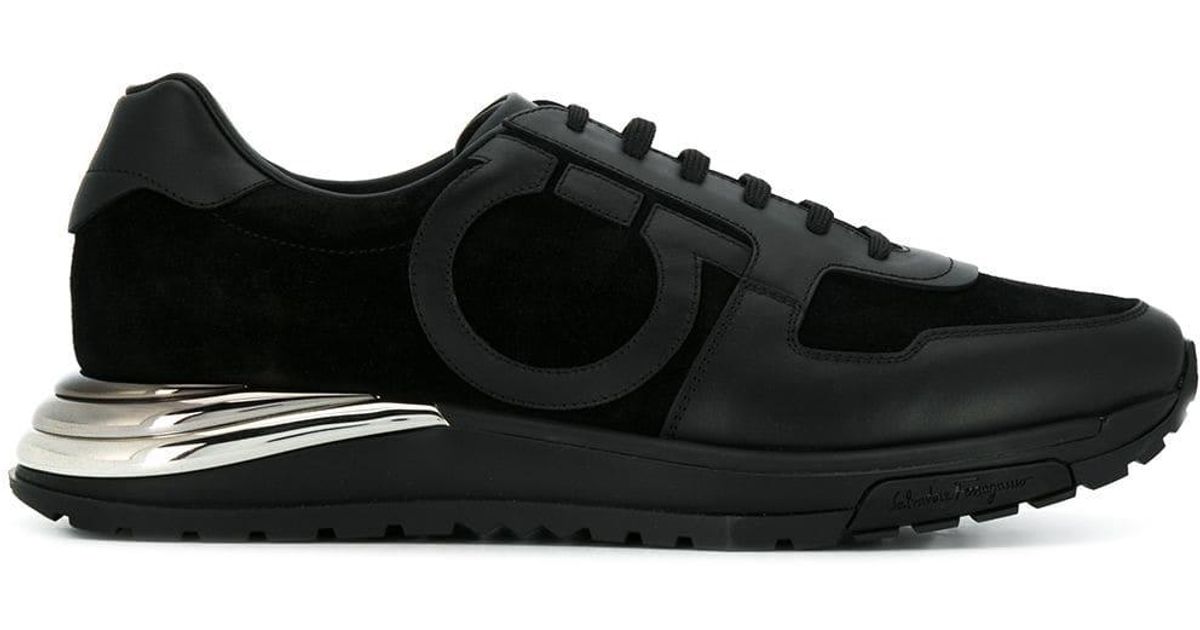 ferragamo black men's shoes