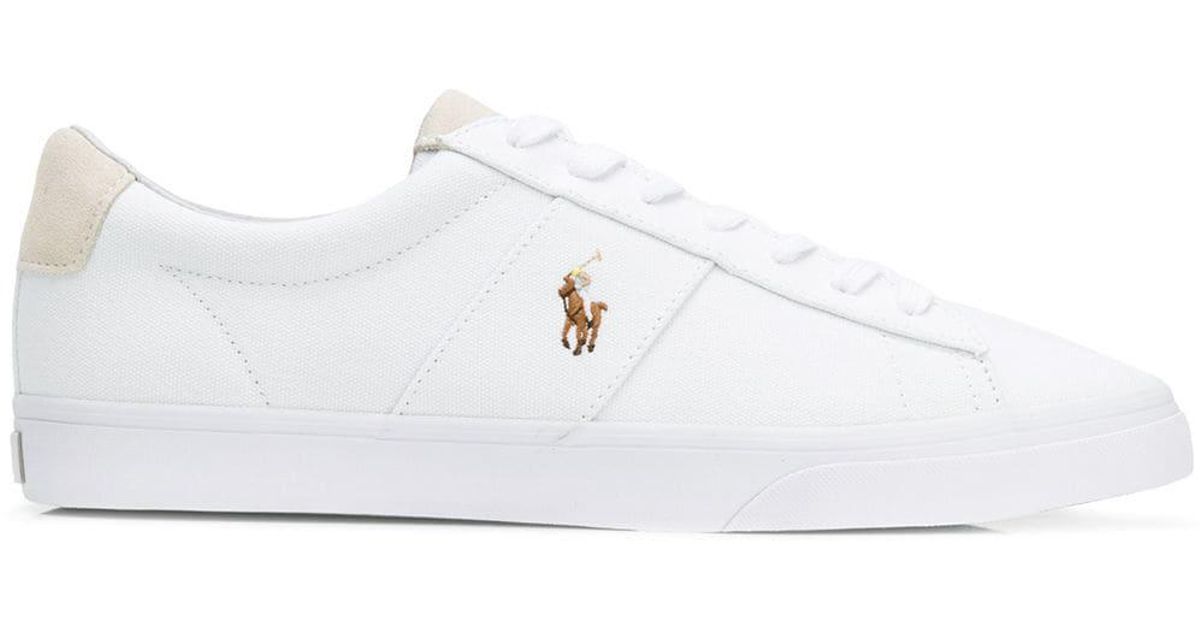 ralph lauren sayer canvas trainers
