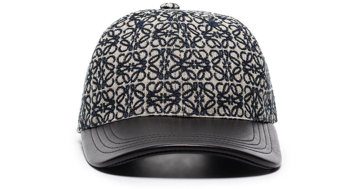 Loewe Cotton Anagram Jacquard Baseball Hat Lyst Australia