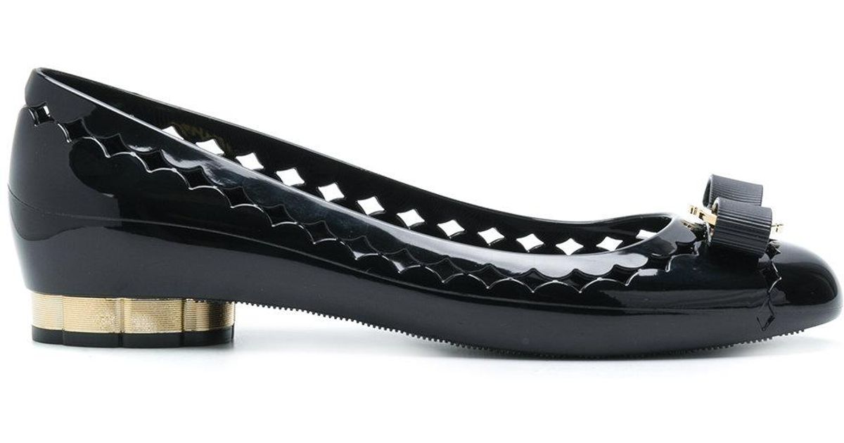 ferragamo jelly ballet flat
