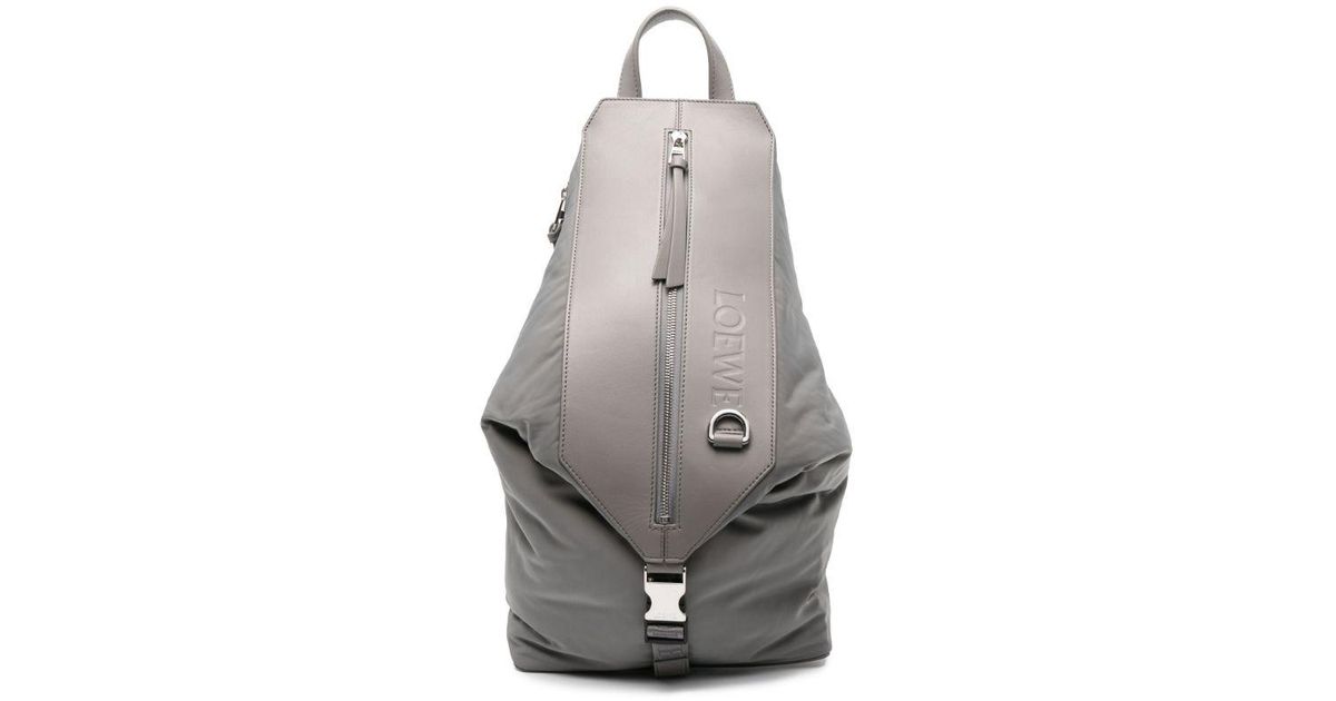 Loewe Backpack With Logo in Gray for Men Lyst