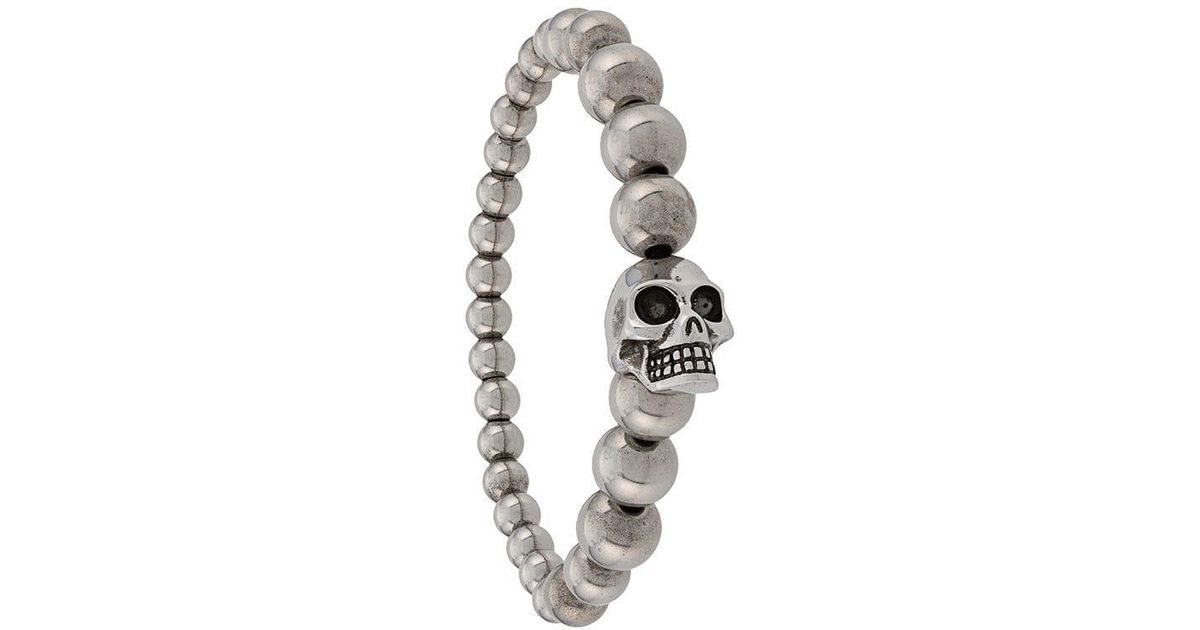 alexander mcqueen skull ball bracelet