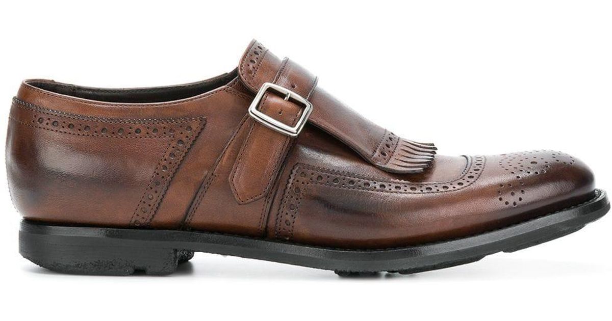 Church's Leather Shanghai Monk Shoes in Brown for Men - Save 42% - Lyst