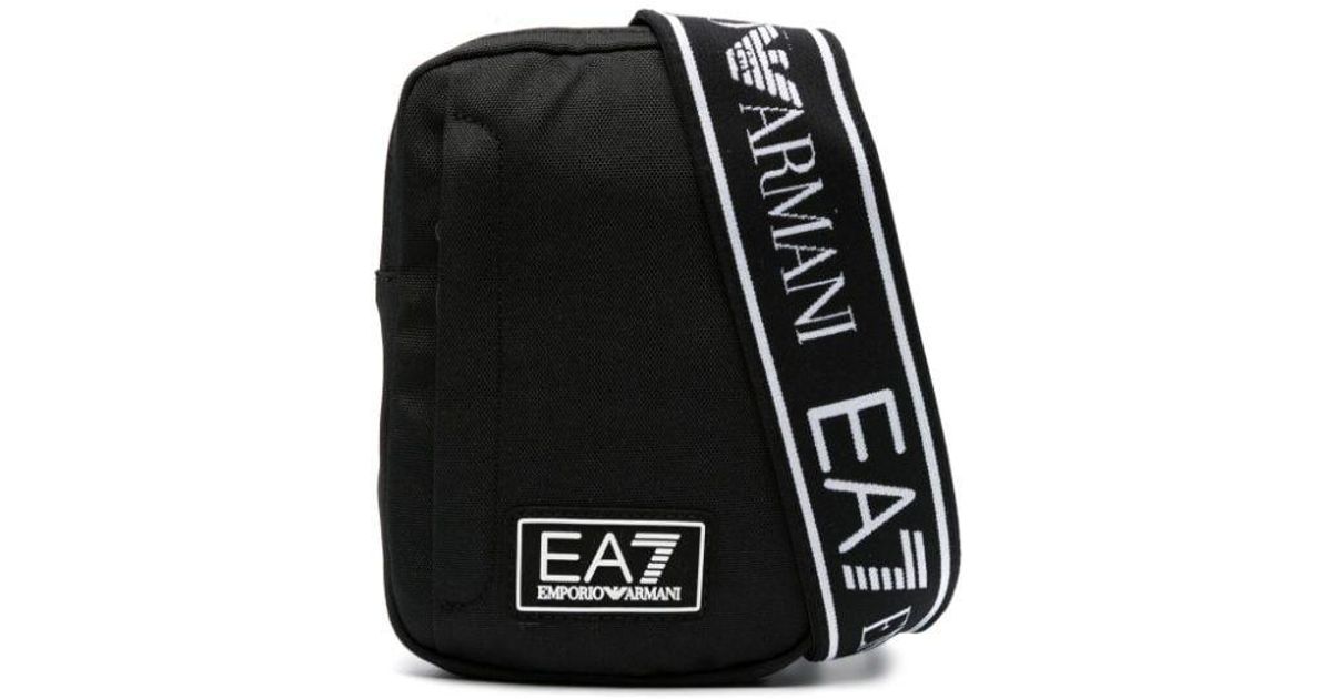 EA7 Logo Crossbody Bag in Black for Men Lyst