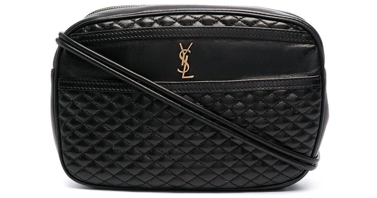 Saint Laurent Victoire Camera Bag In Quilted Leather in Black Lyst