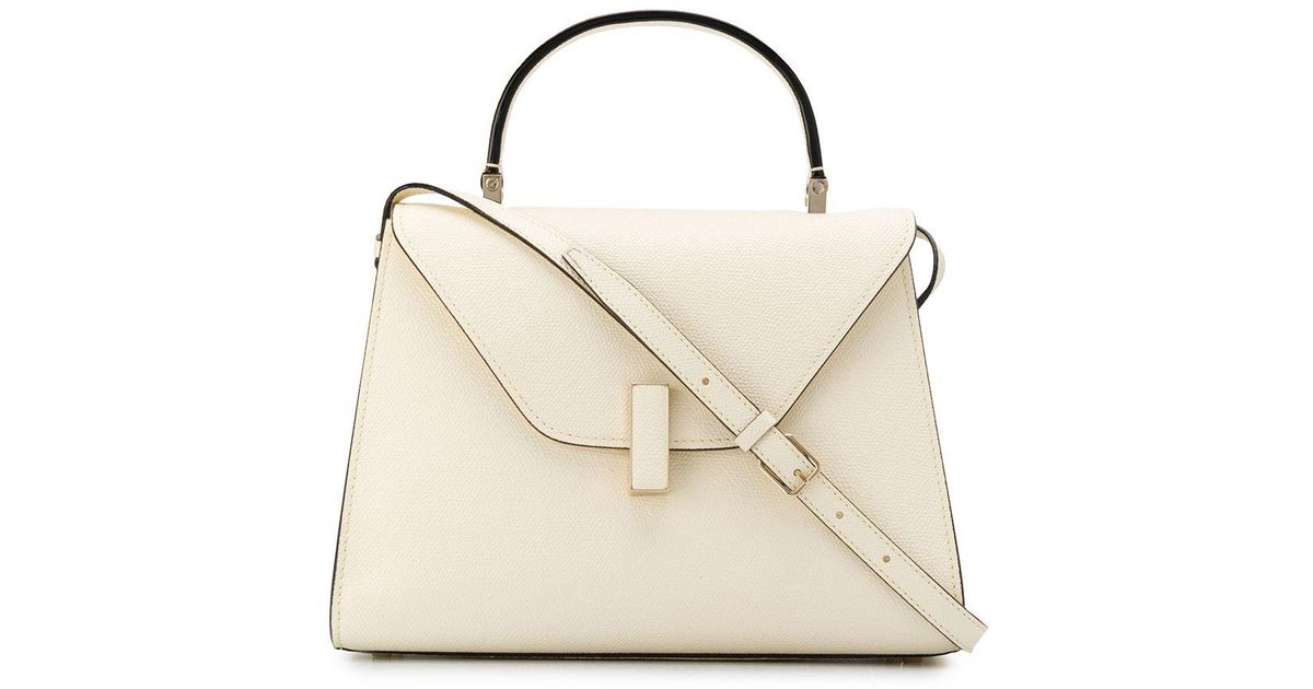 Valextra Izzy Medium leather 2WAY Shoulder Handbag white
