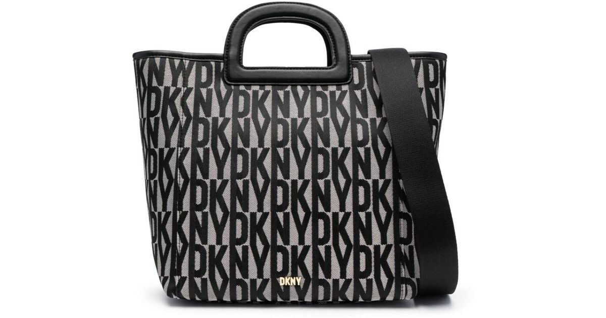 Dkny monogram tote bag hotsell