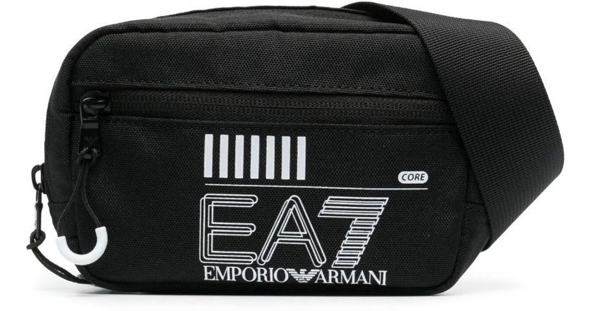EA7 Logo Crossbody Bag in Black for Men Lyst