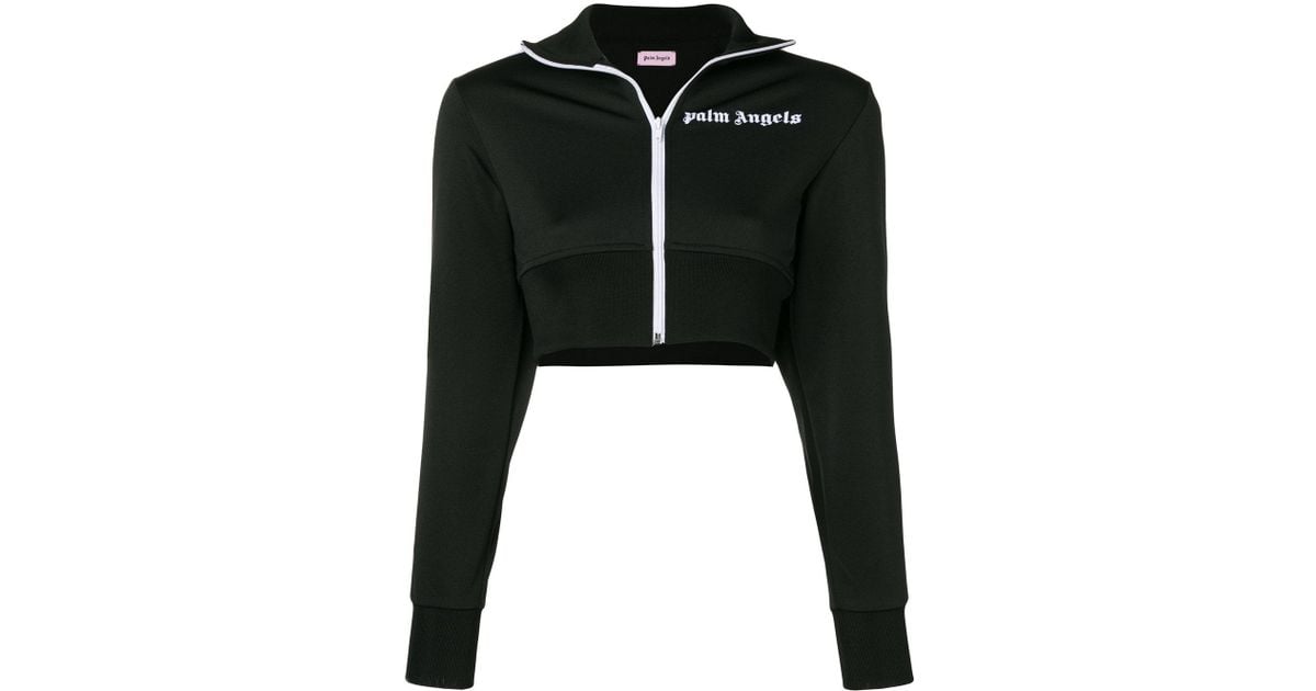 Palm Angels Cropped Tracksuit in Black | Lyst