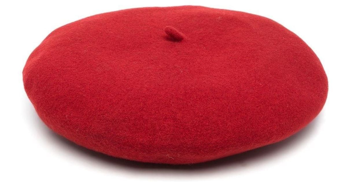 Borsalino Wool Basque Hat in Red for Men | Lyst UK