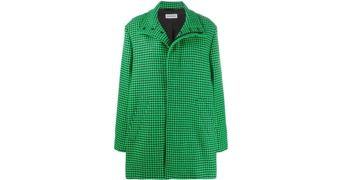 balenciaga green coat