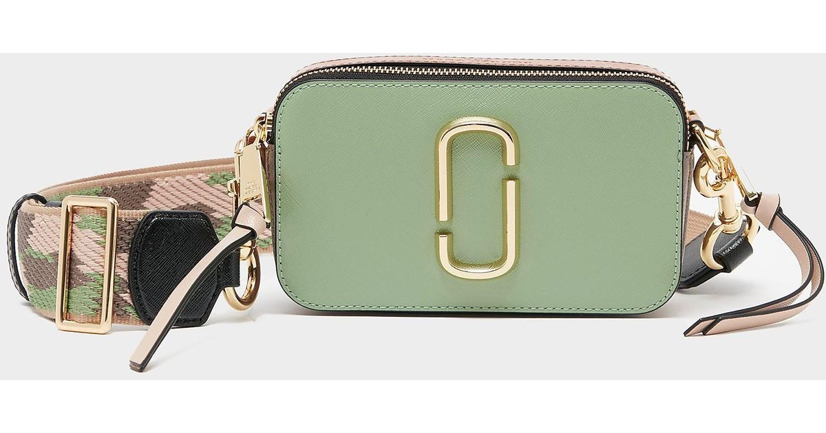 Marc Jacobs Leather Snapshot Crossbody Bag in Green Lyst
