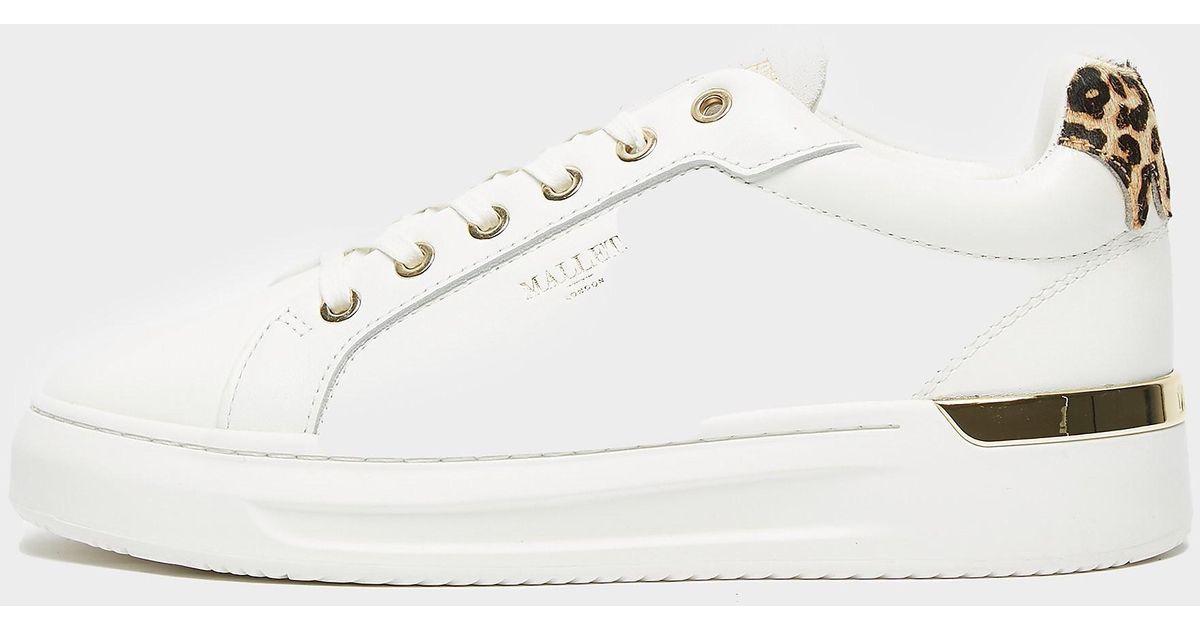 leopard print mallet trainers