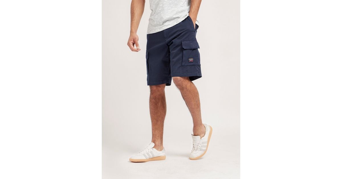 men's navy blue cargo shorts