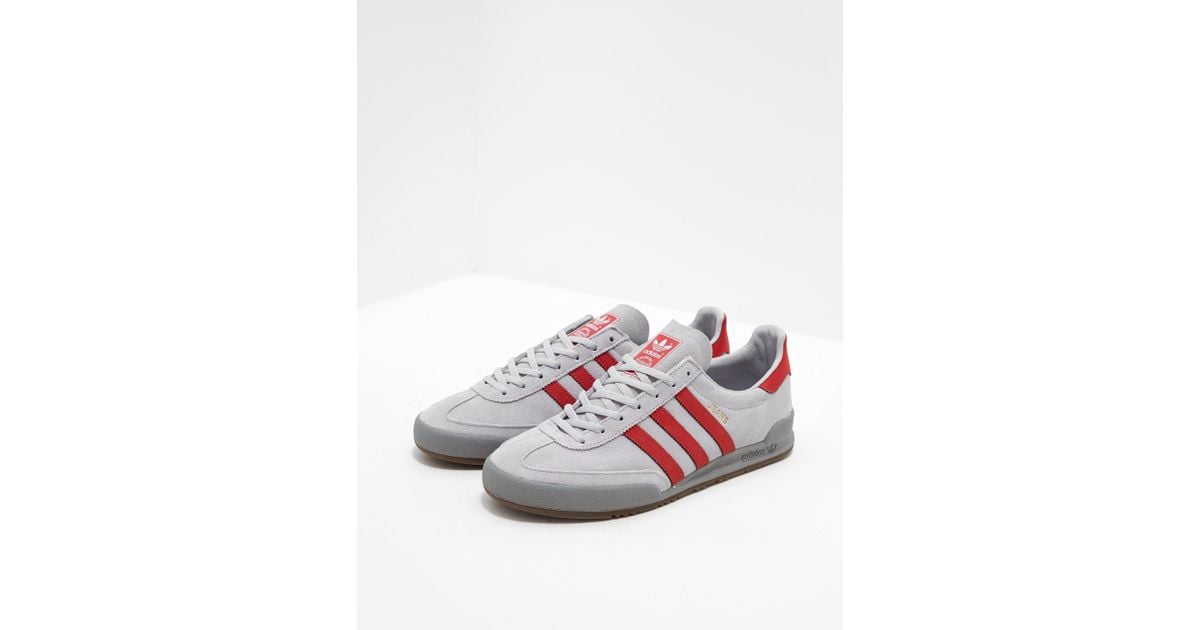 adidas jeans grey and red