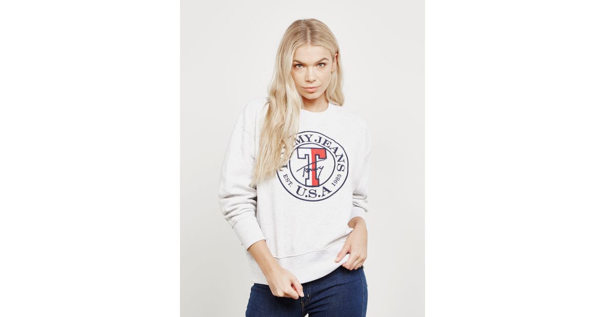 tommy jeans grey sweater