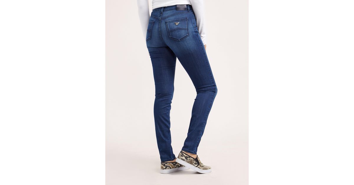 womens armani high waisted jeans