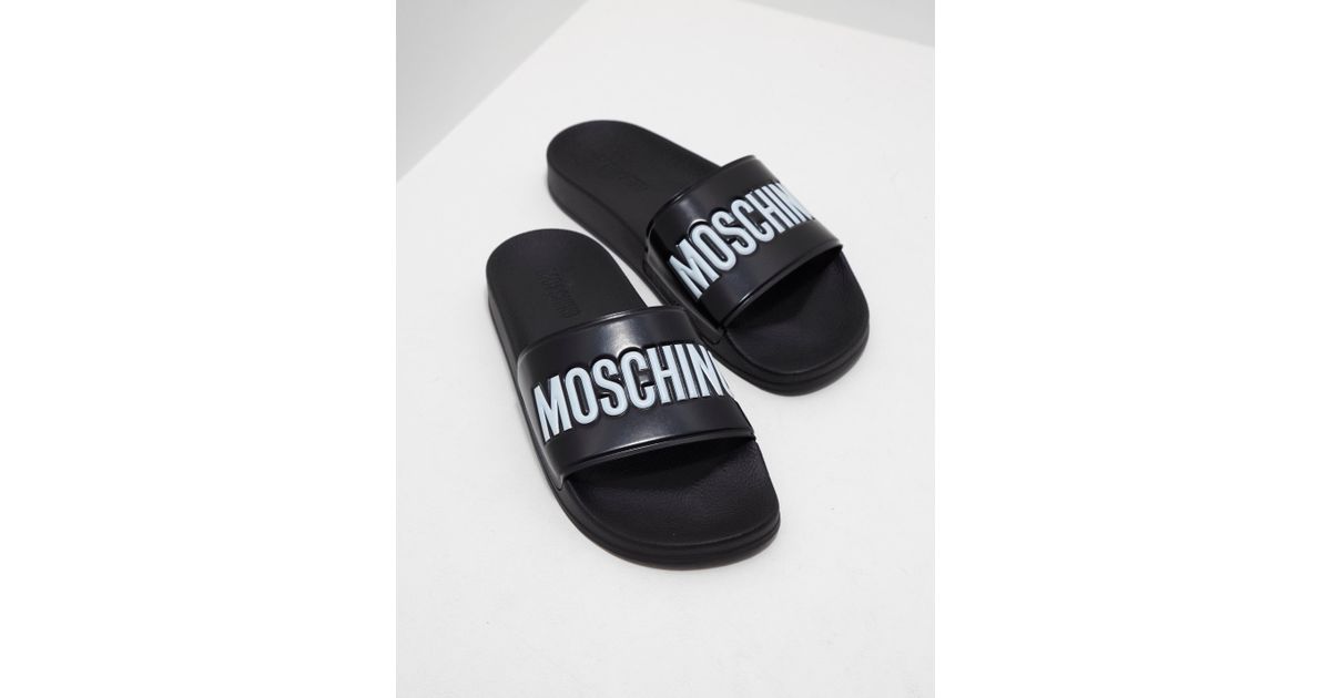 moschino sliders mens