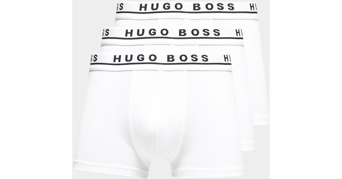 BOSS by HUGO BOSS Cotton 3-pack Boxer Shorts in White for Men - Lyst