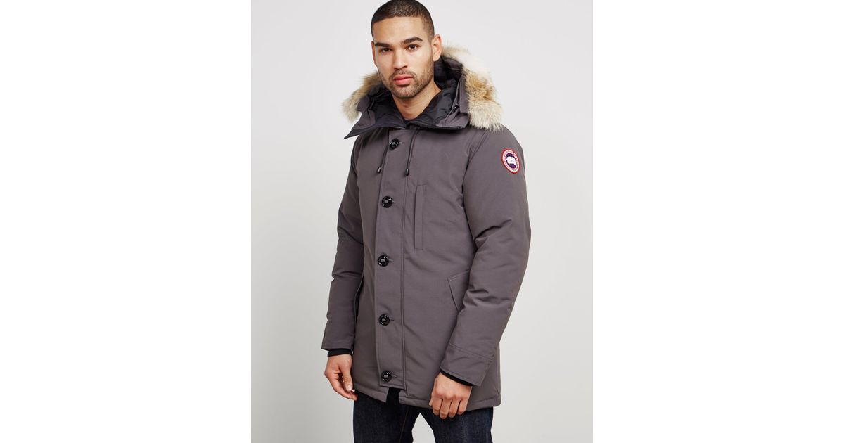 Canada Goose Chateau Padded Parka Jacket Grey in Gray for Men | Lyst
