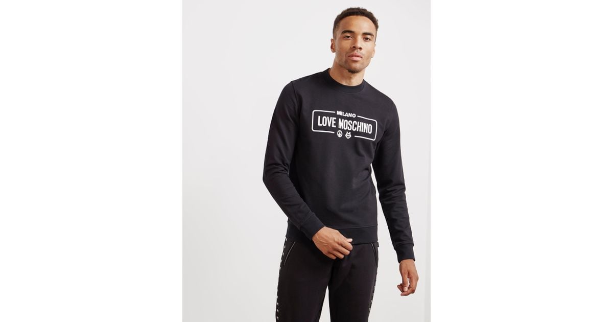 moschino mens sweatshirt