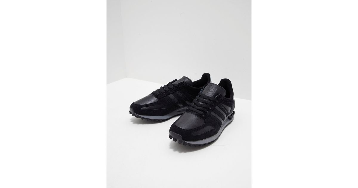 adidas Originals La Trainer Leather Black for Men | Lyst