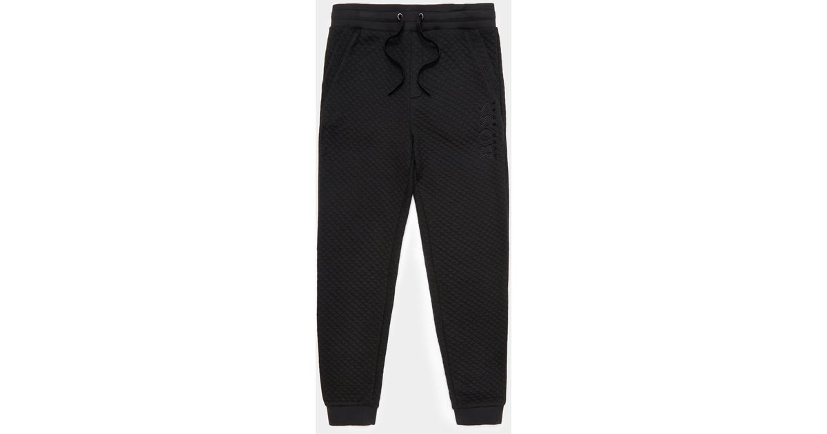 boss quilted track pants