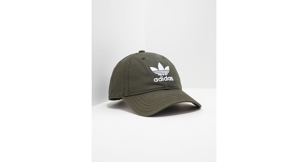 olive green adidas cap