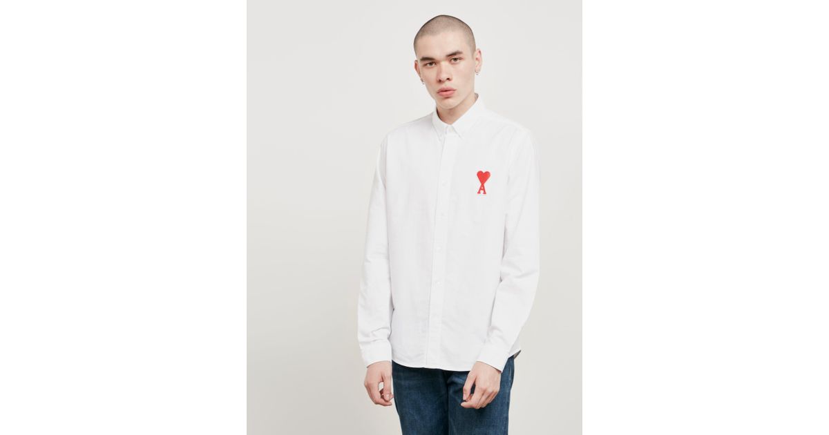 ami long sleeve heart tee