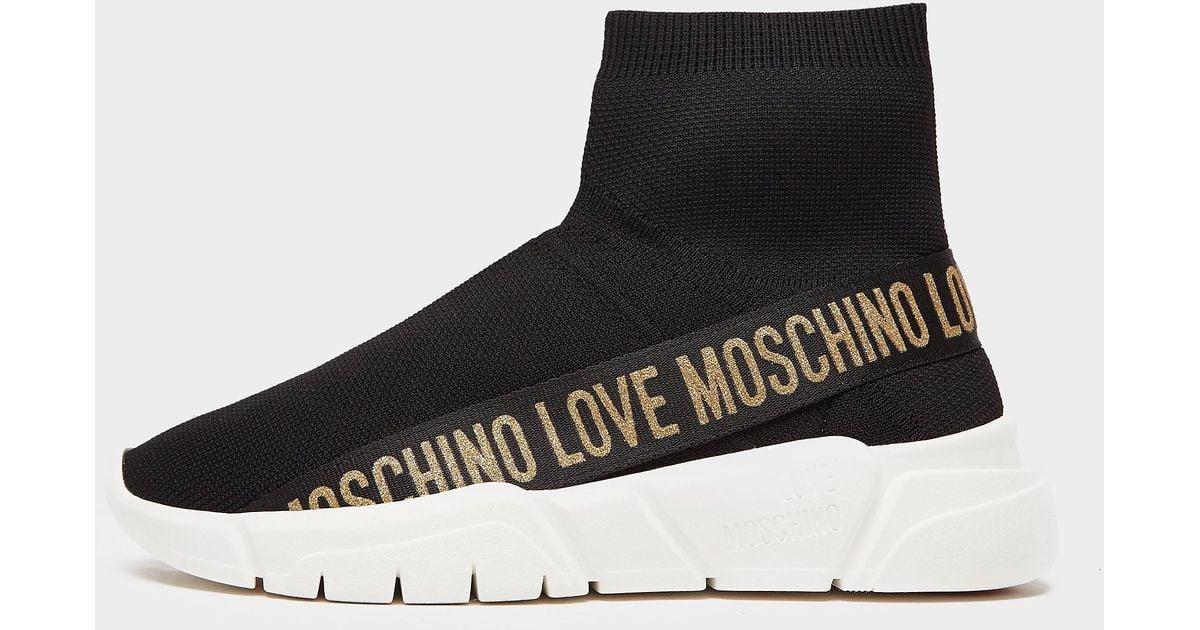 moschino sock trainers tessuti