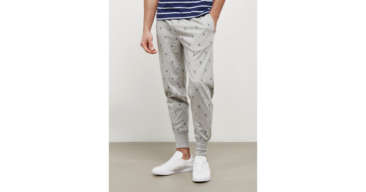 polo ralph lauren all over print track pants