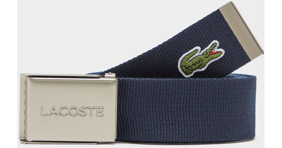 Lacoste Croc Belt Blue for Men | Lyst Canada