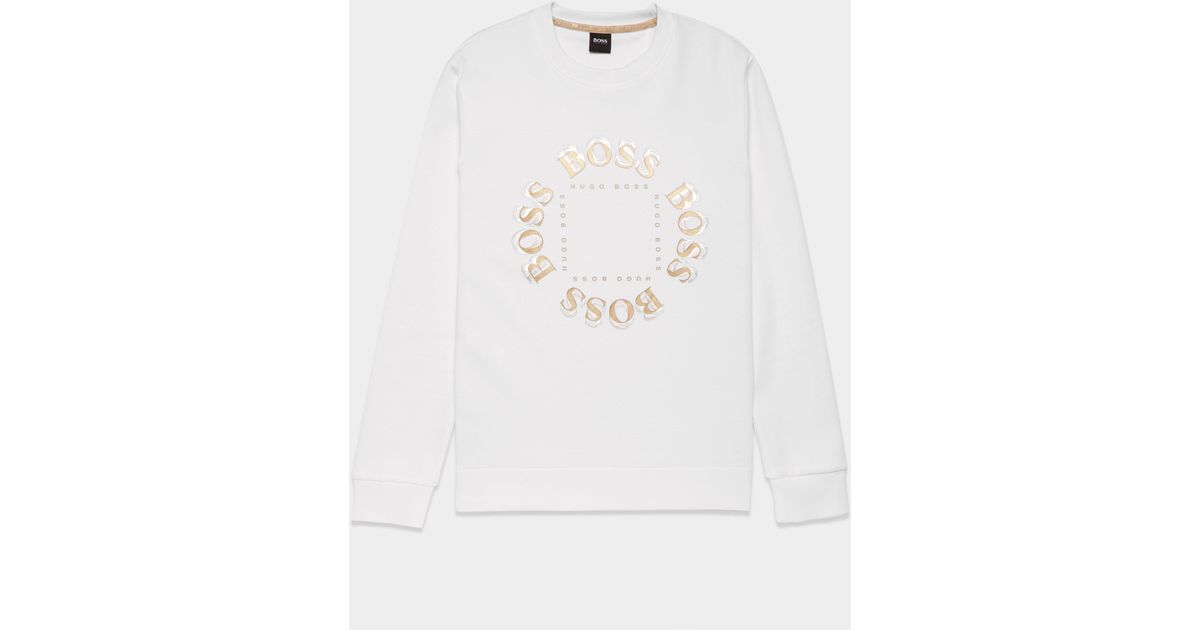 hugo boss salbo circle sweatshirt